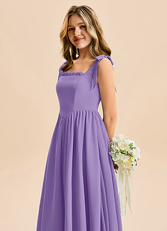 Azazie Delia Junior Abito A-Line in Chiffon Fiocco Tahiti image7