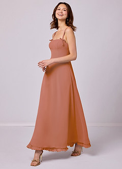 Barbie ♥ Azazie Bridesmaid Dresses MAI TAI A-Line Pleated Chiffon Dress image4