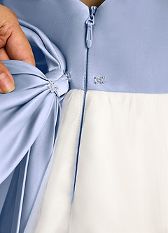 Azazie Eleni Sukienki dla dziewczynek sypiących kwiaty Suknia balowa Ukłon Tiul Długość kostki Sukienka image8