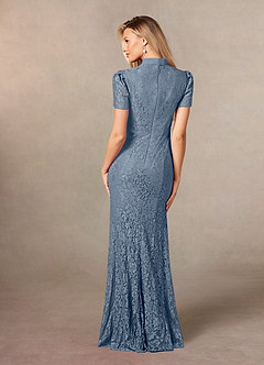 Azazie Carleannia Mother of the Bride Dresses Twilight Mermaid Lace Chiffon Dress image4