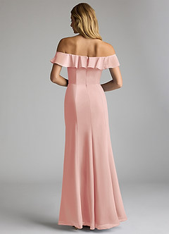 Azazie Sophie Bridesmaid Dresses Rosette A-Line Off the Shoulder Chiffon Convertible Dress image3