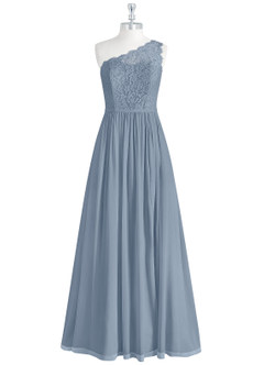 Azazie Demi Bridesmaid Dresses Twilight A-Line One Shoulder Chiffon Dress image9