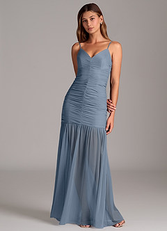 Azazie Aimie Bridesmaid Dresses Twilight Mermaid Mesh Dress image4