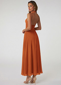 Azazie Tessie Suknie dla druhen Linia A Pofałdowany Szyfon Długość kostki Sukienka image2