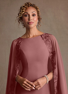 Azazie Artemisia Suknie dla Matki Panny Młodej Osłona Koronka Szyfon Długość podłogi Sukienka image7