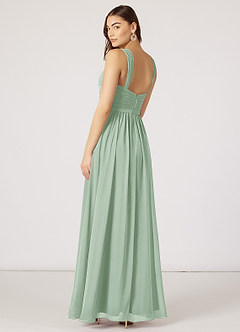 Azazie Evie Bridesmaid Dresses A-Line Sweetheart Neckline Chiffon Floor-Length Dress image4