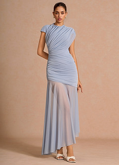 Abito Maxi Azzurro Polvere Belmira image4