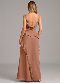 Azazie Sloane Brudepigekjoler En streg Kæresteudskæring Chiffon Gulv-længde Kjole image2