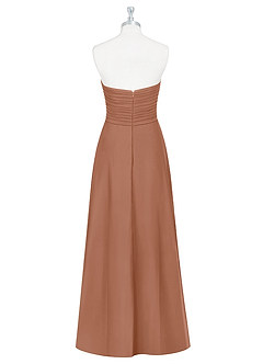 Azazie Arabella Allure Vestidos de damas de honor Vestido de Bronceador de Gasa de Corte en A Convertible con Escote de Corazón image11