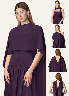 front Matchande färg Multi Style Evening Sheer Sjal