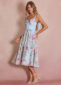 Midi jurk Lauren Bloemenmist image3