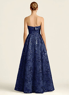 Iriseam Marine Robe de bal brodée de sequins image2