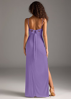 Azazie Mai Bridesmaid Dresses Tahiti Sheath Pleated Mesh Dress image5