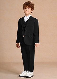 front Oliver Black Boys 3-Piece Suit