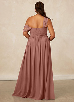 Christian Siriano Bridal for Azazie 1014 Bridesmaid Dresses Cedar Rose A-Line Off the Shoulder Chiffon Dress image17