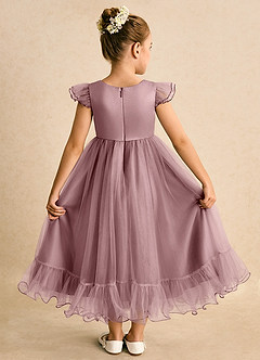 Azazie Phebs Final Sale Agave A-Line Tulle Dress image2