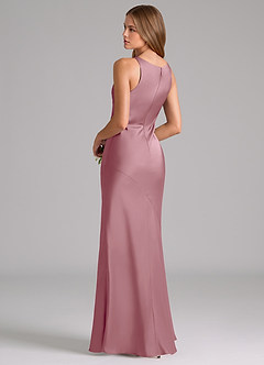 Azazie Allettie Bridesmaid Dresses Vintage Mauve Mermaid Stretch Satin Dress image2