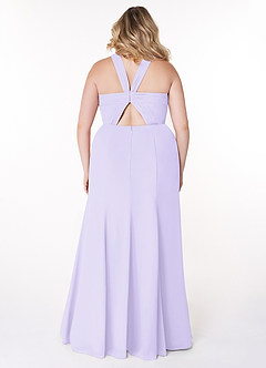 Azazie Rue Bridesmaid Dresses A-Line Halter Chiffon Floor-Length Dress image10