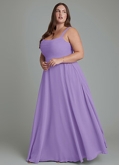 Azazie Shaude Bridesmaid Dresses Tahiti A-Line Pleated Chiffon Dress image9