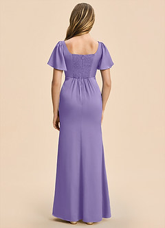 Azazie Chace Junior Tahiti Sheath Stretch Satin Dress image2