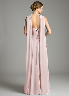 Azazie Ayla Abiti da Damigella Abito A-Line in Chiffon Scollo a Cuore Rosa Rossore image9