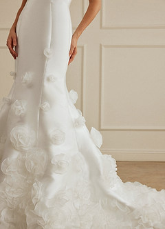 Christian Siriano Bridal for Azazie 2012 Wedding Dresses Organza Rossette Mikado Mermaid Gown image6