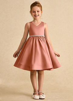 Azazie Julietta vestidos de niña de las flores Vestido de Mai Tai de Tul de Princesa con Convertible image9