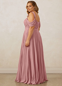 Christian Siriano Bridal for Azazie 1013 Bridesmaid Dresses Dusty Rose A-Line Off the Shoulder Chiffon Dress image15