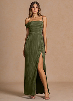 Abito Lungo Verde Muschio Chiaro Isolde image4