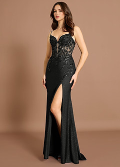 Jaslene Negro Vestido largo image3