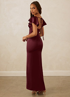 Christian Siriano Bridal for Azazie 1005 Brautjungfernkleider Etui Herzausschnitt Stretch-Satin Kleid Cabernetrot image8