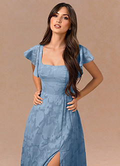 Talia Haze Blue Midi Dress image5