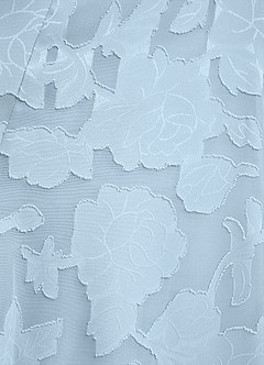 Azazie Tatum Bridesmaid Dresses Sky Blue A-Line Corset Floral Burnout Dress image4