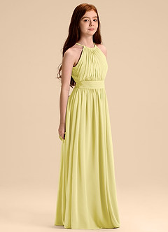 Azazie Malone Junior Klänning av A-Line i Chiffong Plisserad image5