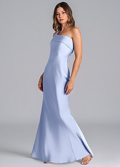 Azazie Driea Brudtärnklänningar Klä av Sjöjungfru i Stretch Satin Ena axeln Is image6