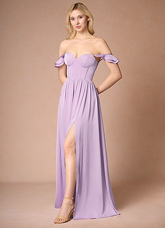 Ginevra Frosted Lilac Corset Dress image9
