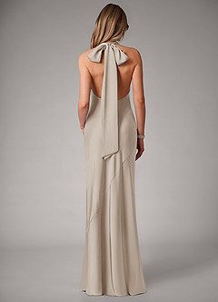 Azazie Velli Bridesmaid Dresses Frost Mermaid Stretch Satin Dress image5