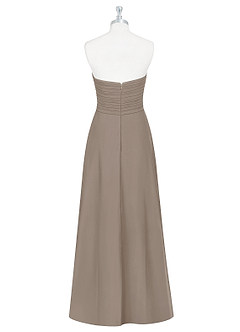 Azazie Arabella Allure Abiti da Damigella Abito Convertibile A-Line in Chiffon Scollo a Cuore Taupe image9