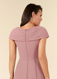 Azazie Bailora Final Sale Dusty Rose Mermaid Ruched Chiffon Dress image6