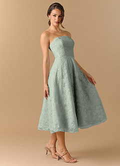 Leontina Mint Bloom Midi Dress image3