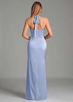 Azazie Serenity Bridesmaid Dresses Ice Mermaid Sweetheart Neckline Stretch Satin Dress image6