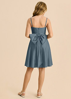 Azazie Bear Junior Twilight A-Line Sweetheart Neckline Stretch Satin Dress image2