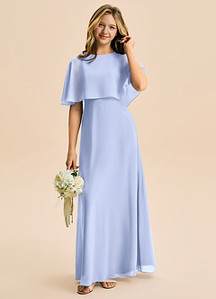 Azazie Maris Junior Jurk van Chiffon met A-Lijn Ijs image1