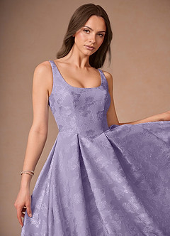 Briac Lilac A-line Midi Dress image6