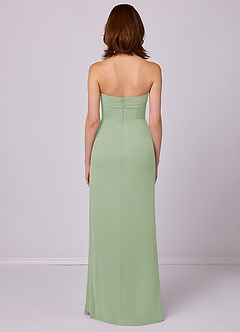 Barbie ♥ Azazie Bridesmaid Dresses Dusty Sage Sheath Strapless Chiffon Convertible Dress image11