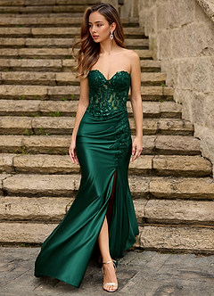 Emblace Zielony Suknia balowa syrena image3