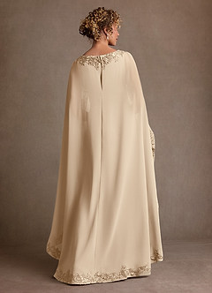 Azazie Artemisia 신부의 어머니 드레스 쉬스 레이스 쉬폰 플로어 길이 드레스 image3