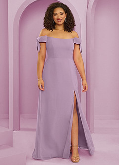 Barbie ♥ Azazie Bridesmaid Dresses Wisteria A-Line Off the Shoulder Chiffon Convertible Dress image7