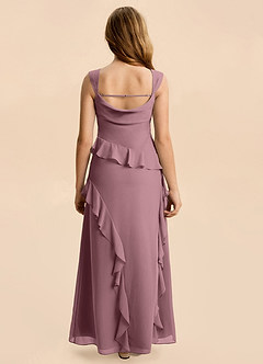 Azazie Sloane Junior Amethyst A-Line Sweetheart Neckline Chiffon Dress image2