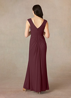 Azazie Andi Mother of the Bride Dresses A-Line Pleated Mesh Floor-Length Dress image3